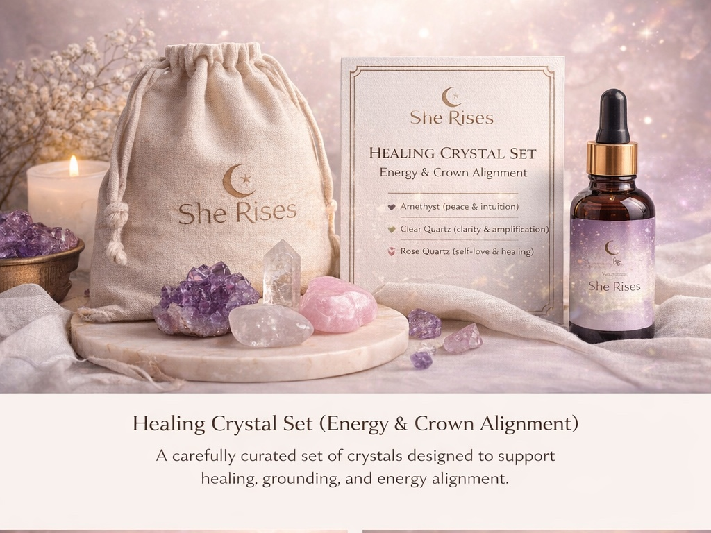 Healing Crystal Set(Energy & Crown Alignment)