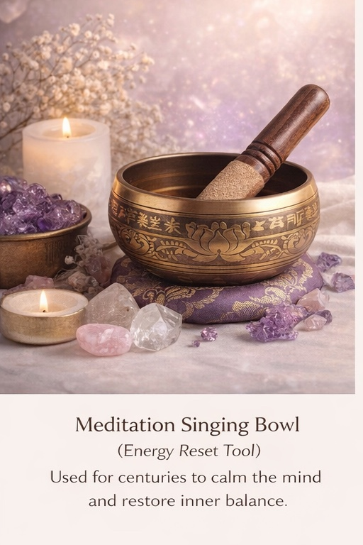 Meditation Singing Bowl(Energy Reset Tool)